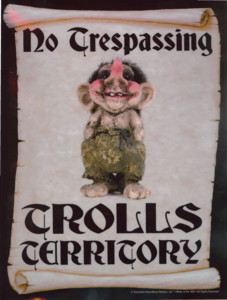 No Trespassing, Trolls Territory Poster